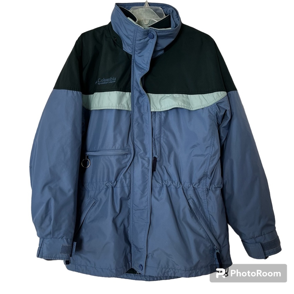 Columbia Boulder Ridge Women's Ski Coat With Removable Lining in Blue size Large